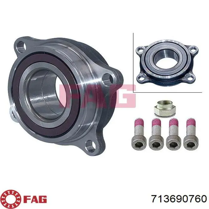 Rodamiento de rueda delantero FAG 713690760