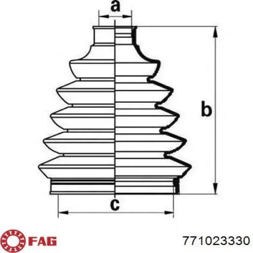 771 0233 30 FAG junta homocinética exterior delantera