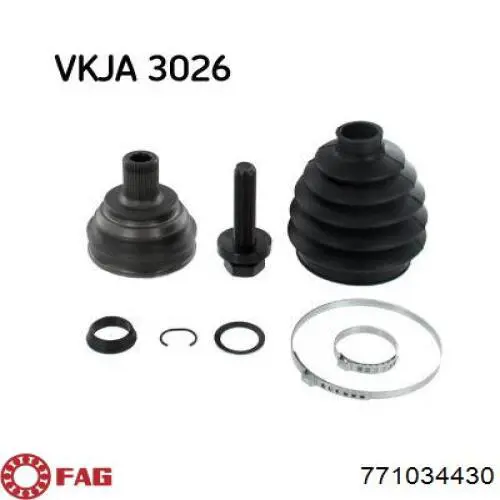 Junta homocinética exterior delantera FAG 771034430 precio, desde 50,14 EUR