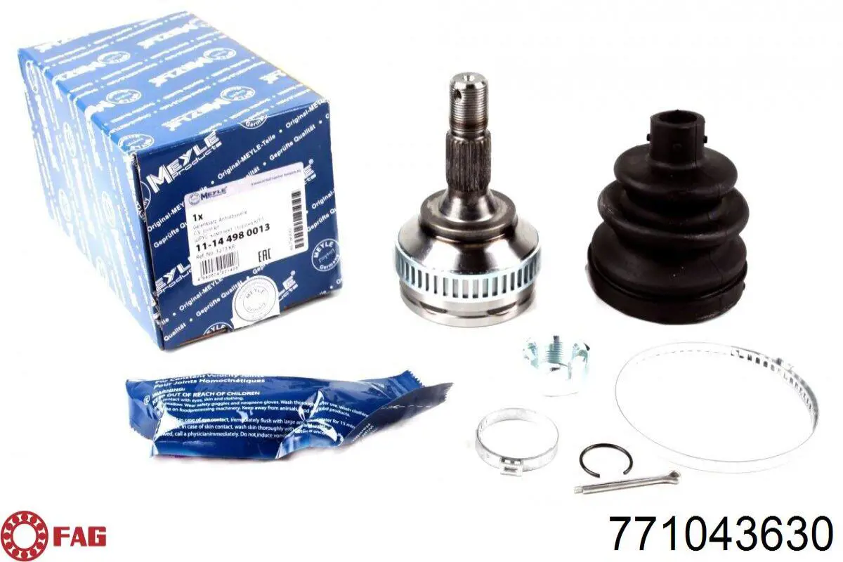 Junta homocinética exterior delantera FAG 771043630 precio, desde 46,30 EUR