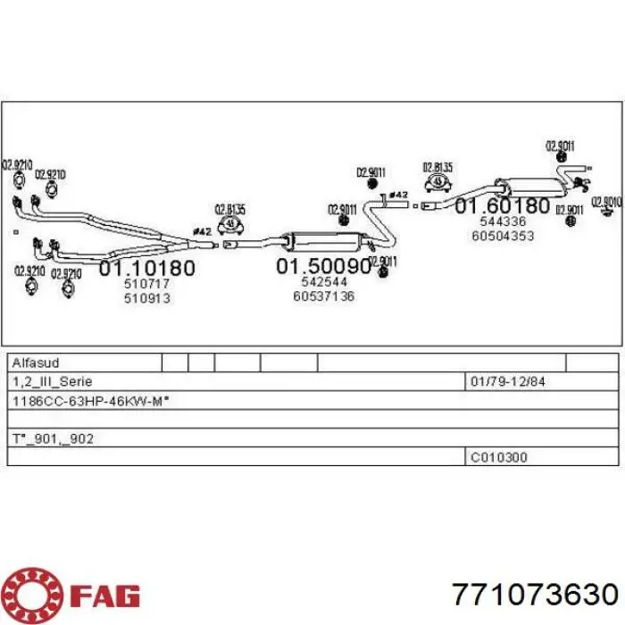 Junta homocinetica 400171 Trakmotive/Surtrack
