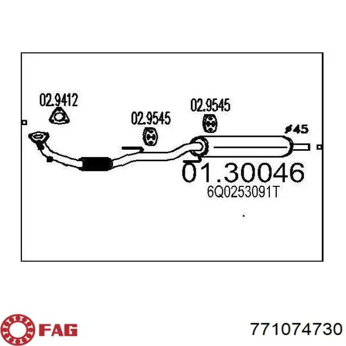 Comprar 701498350X VAG Junta homocinética interna delantera