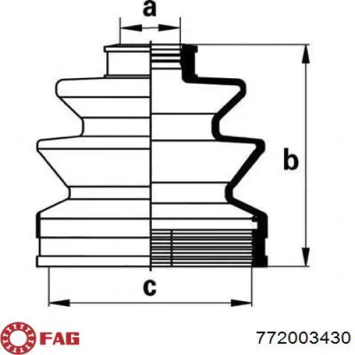 Fuelle, palier delantero exterior FAG 772003430 precio, desde 13,90 EUR
