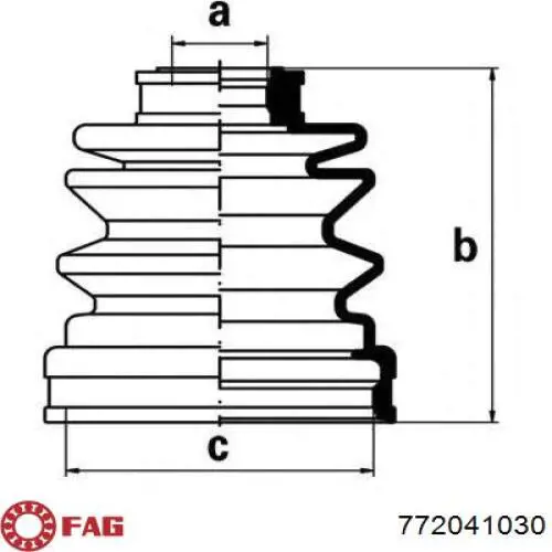 Fuelle, árbol de transmisión delantero interior Mitsubishi Galant 8 EA