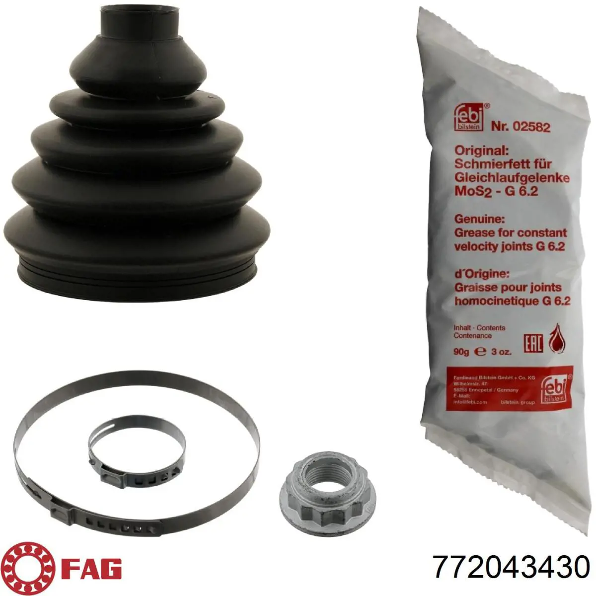 Comprar 772043430 FAG Fuelle de palier delantero exterior