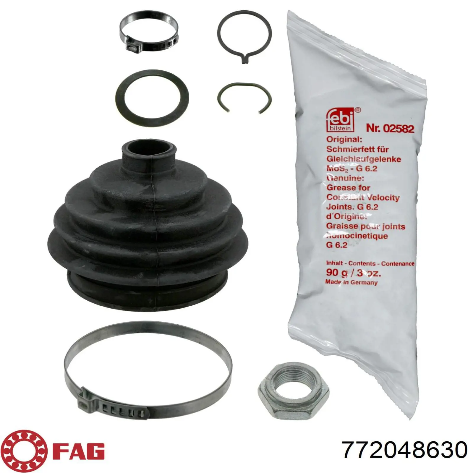 772 0486 30 Subaru fuelle, árbol de transmisión delantero exterior