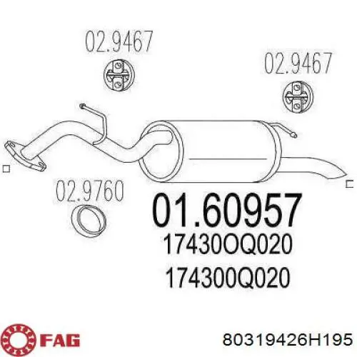 139819805 Mercedes cojinete de rueda delantero/trasero