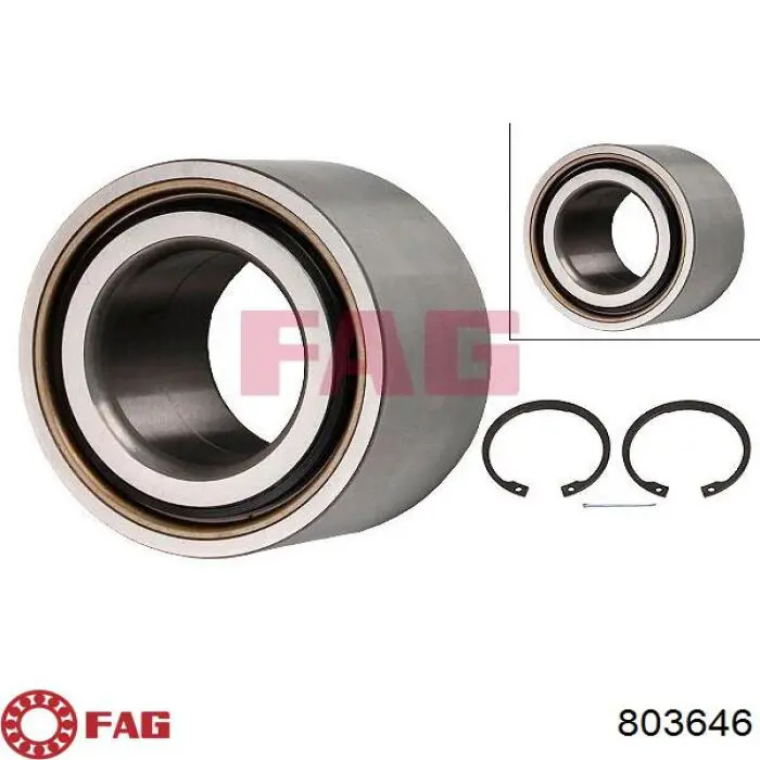 Cojinete de rueda delantero FAG 803646 precio, desde 29,40 EUR