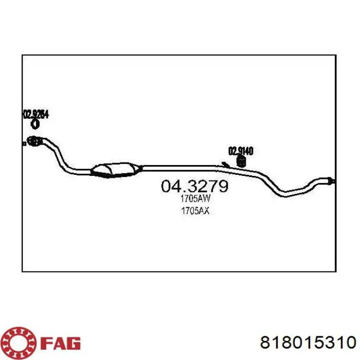 Soporte de barra estabilizadora delantera Chevrolet Aveo 2 T250, T255