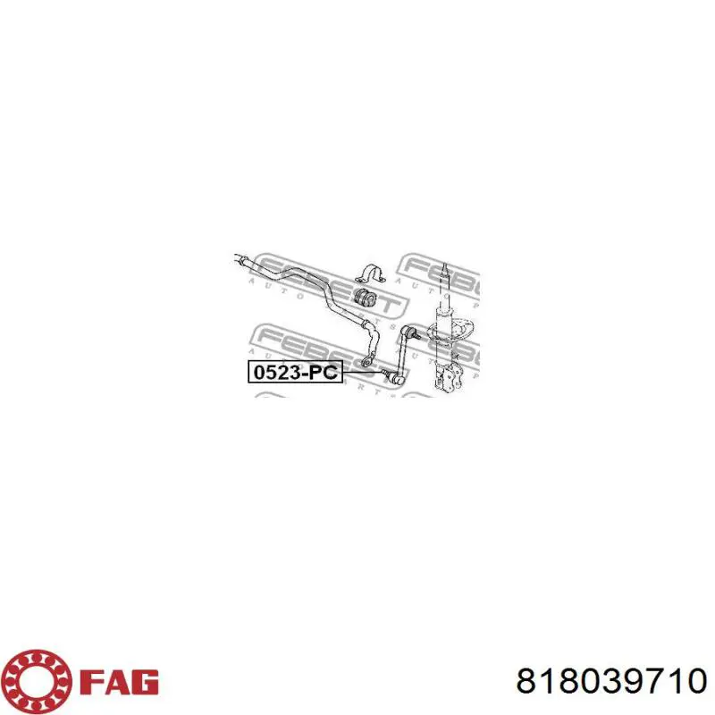 Soporte de la barra estabilizadora delantera FAG 818039710