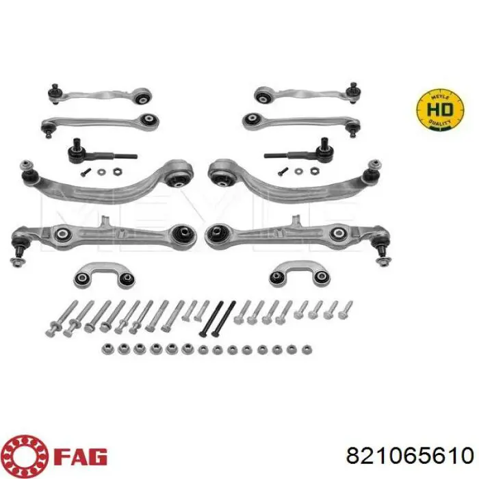 Brazo superior derecho de la suspensión delantera 821065610 FAG