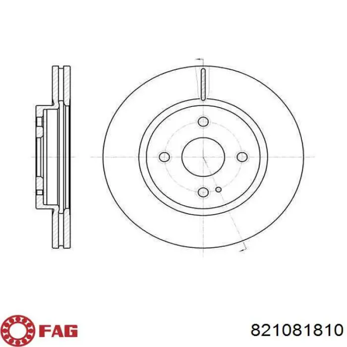 Brazo inferior izquierdo de la suspensión delantera FAG 821081810