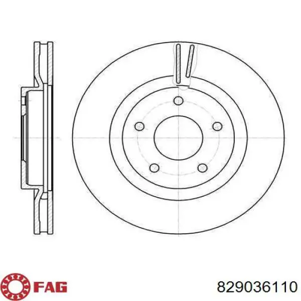 829036110 FAG Silentblock de brazo de suspensión delantero inferior