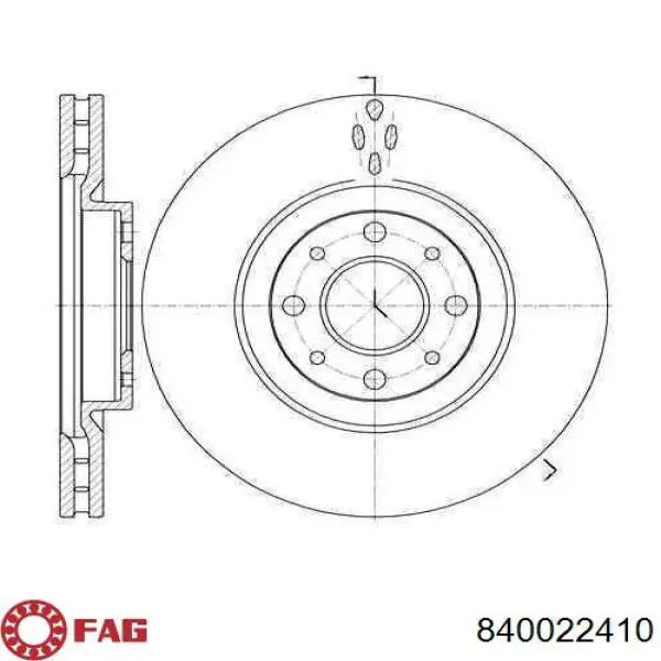 840022410 FAG Barra de direccion coche