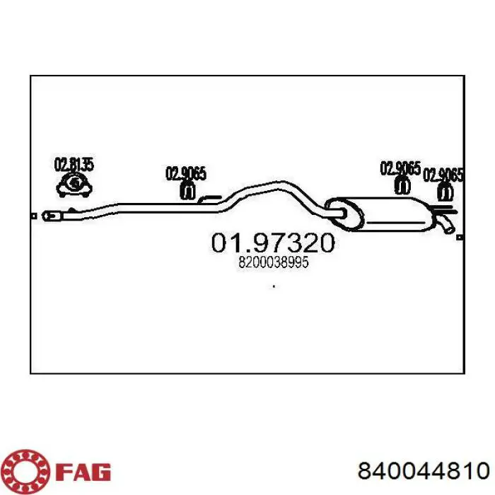 Comprar 840044810 FAG Barra central de dirección