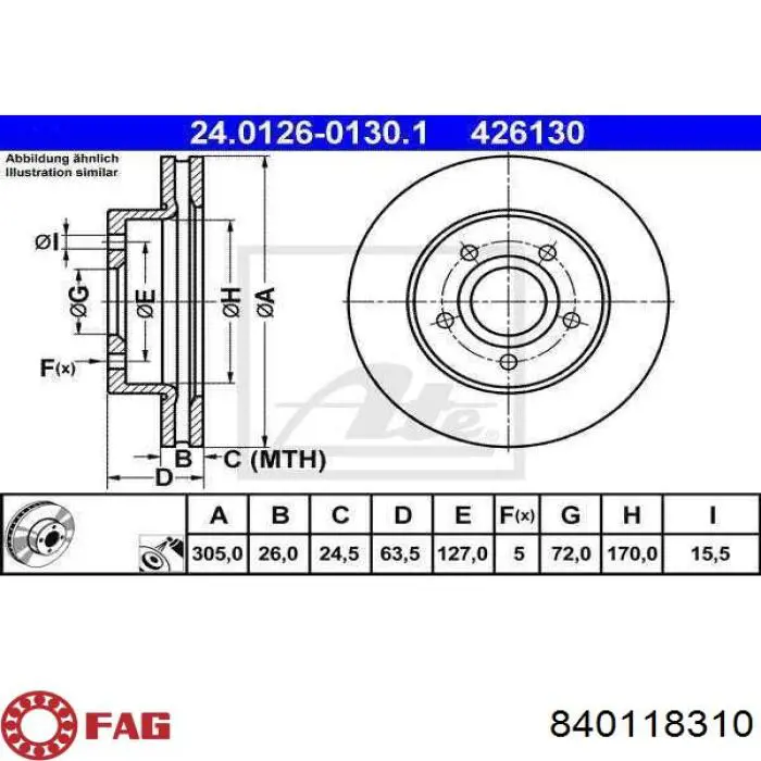 840 1183 10 FAG rótula barra de acoplamiento exterior