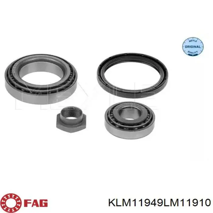 Cojinete de rueda delantero FAG KLM11949LM11910 precio, desde 23,38 EUR