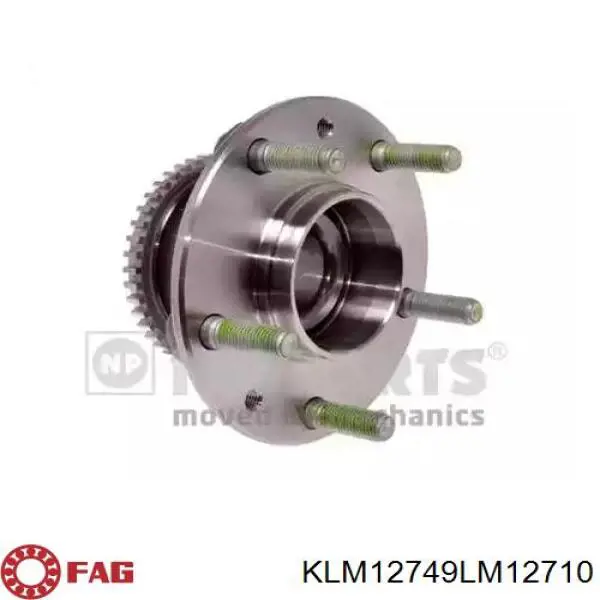 Cojinete exterior del cubo de rueda delantera KLM12749LM12710 FAG
