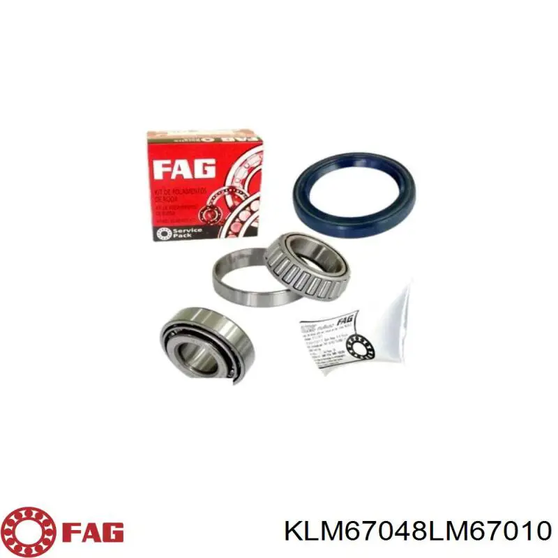 Cojinete interno del cubo de rueda delantera FAG KLM67048LM67010 precio, desde 12,60 EUR