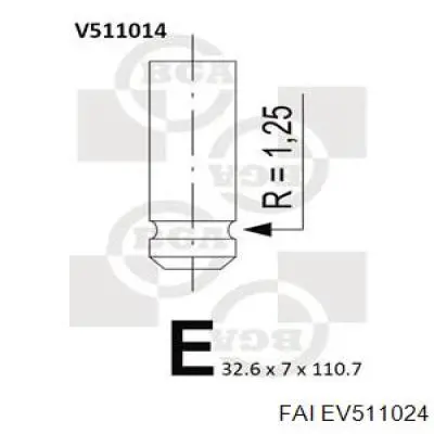 Válvula de escape FAI EV511024 precio, desde 5,12 EUR