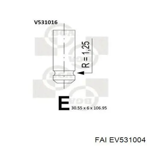 Válvula de escape para Citroen Evasion (22, U6)