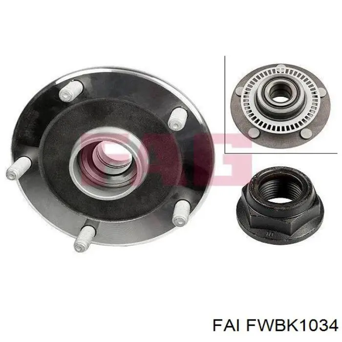 Cojinete de cubo delantero FAI FWBK1034 precio, desde 38,81 EUR