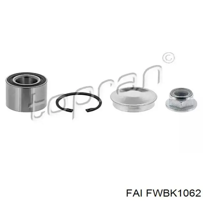 Cojinete de rueda trasero Citroen C3 1 FC