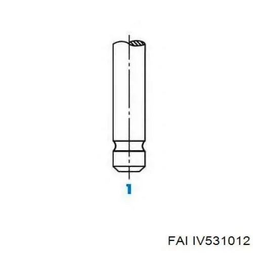 IV531012 FAI válvula de admisión