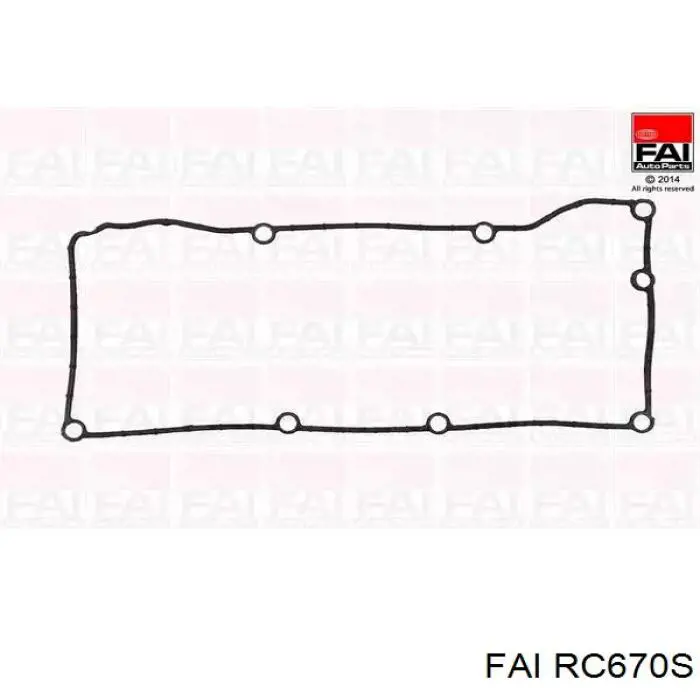 RC670S FAI junta de la tapa de válvulas del motor