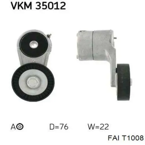 T1008 FAI tensor de correa poli v