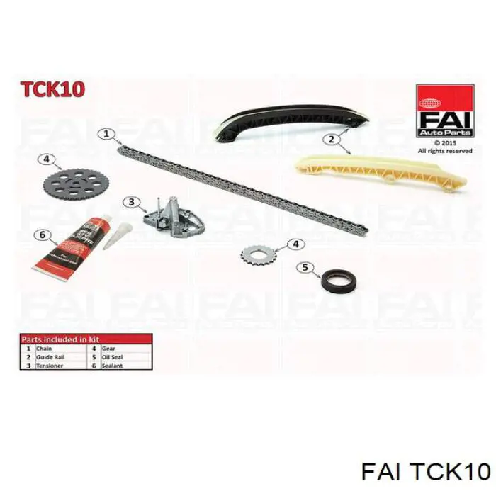TCK10 FAI kit de cadenas de distribución