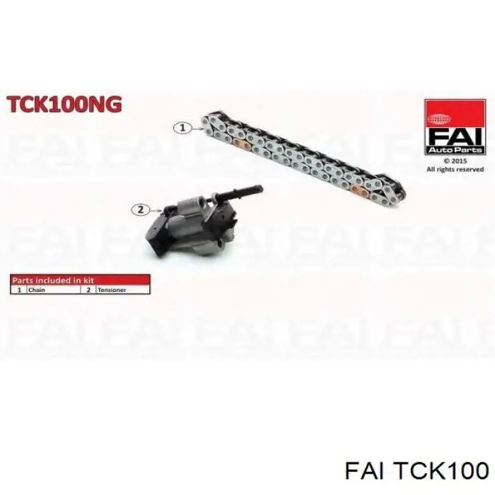 TCK100 FAI kit de cadenas de distribución