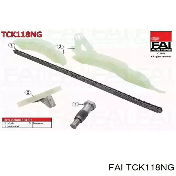 TCK118NG FAI kit de cadenas de distribución