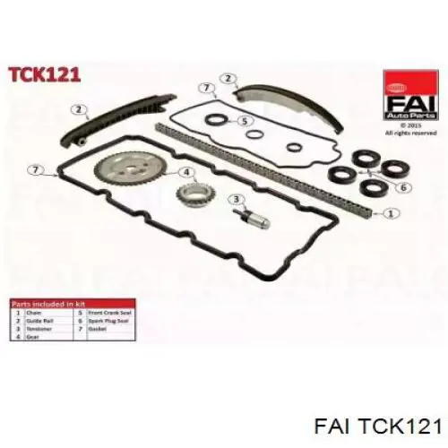 TCK121 FAI kit de cadenas de distribución