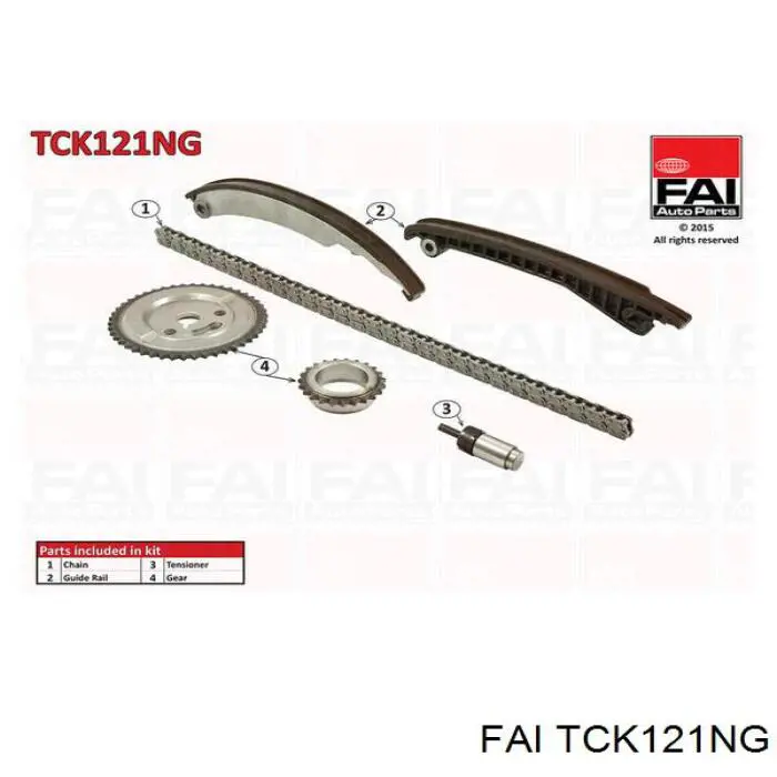 TCK121NG FAI kit de cadenas de distribución