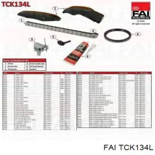TCK134L FAI kit de cadenas de distribución