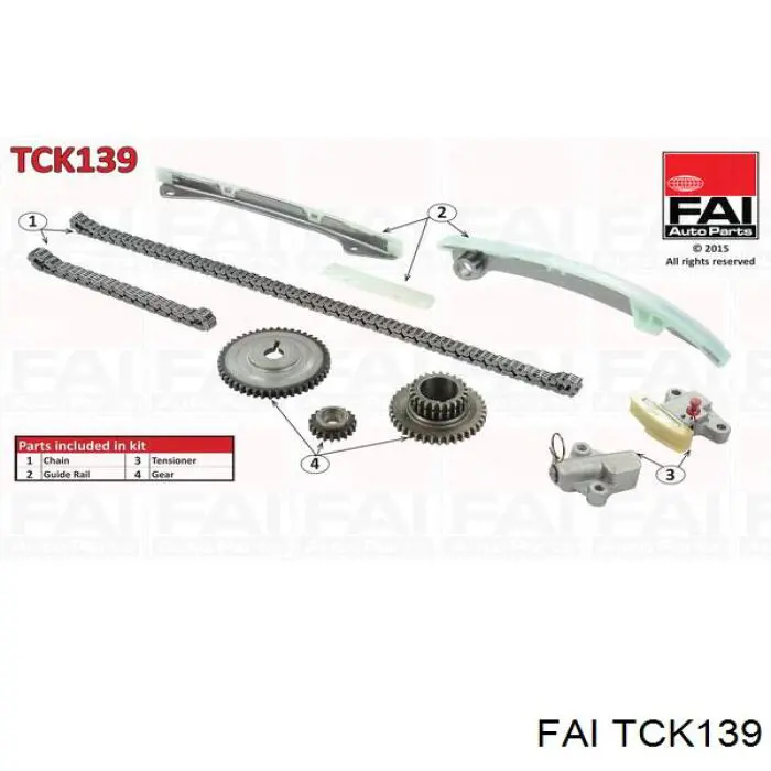 Kit de cadena de distribución FAI TCK139 precio, desde 192,96 EUR