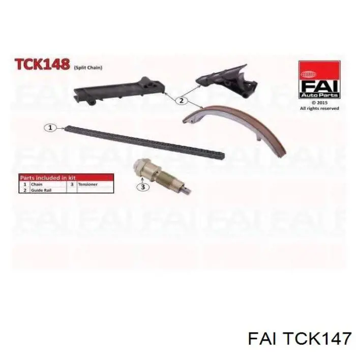 TCK147 FAI kit de cadenas de distribución