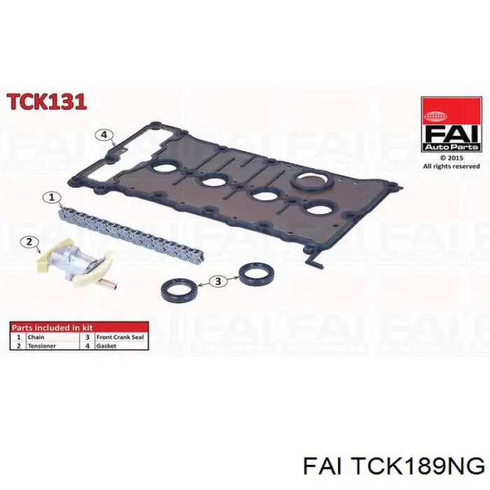 Kit de montaje de la cadena de distribución  FAI TCK189NG