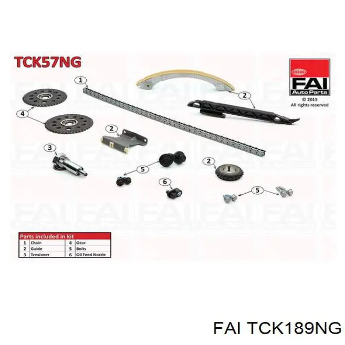 Comprar TCK189NG FAI Kit de cadena de distribución
