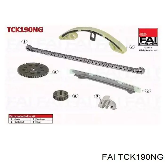 TCK190NG FAI kit de cadenas de distribución