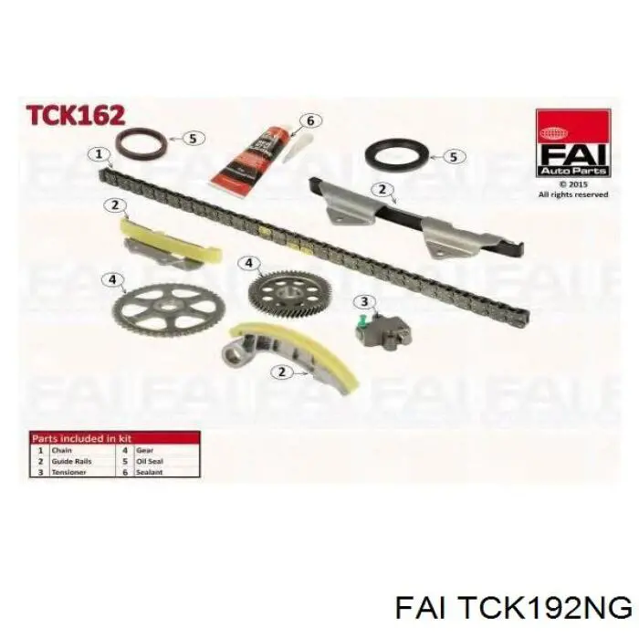 Kit de cadena de distribución FAI TCK192NG precio, desde 98,21 EUR