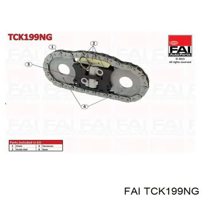 TCK199NG FAI cadena de distribución