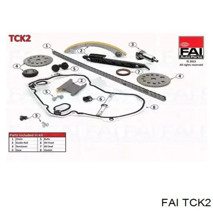 Kit de cadena de distribución FAI TCK2 precio, desde 148,77 EUR