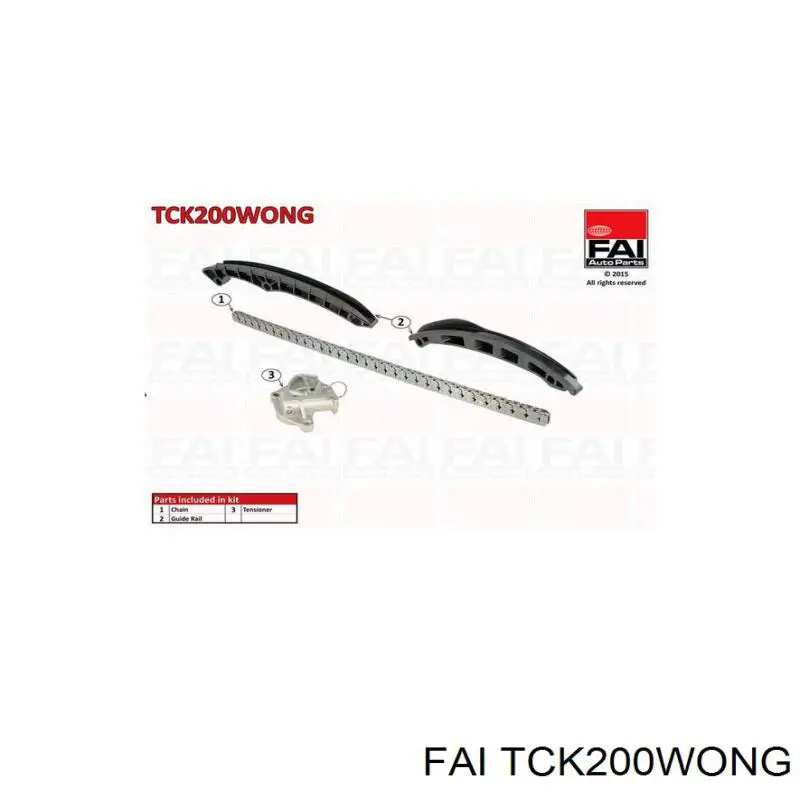 TCK200WONG FAI kit de cadenas de distribución