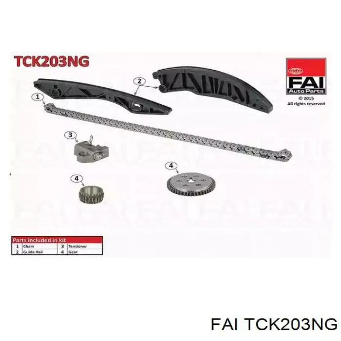 Comprar TCK203NG FAI Kit de cadena de distribución