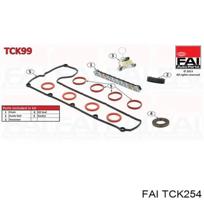 TCK254 FAI kit de cadenas de distribución