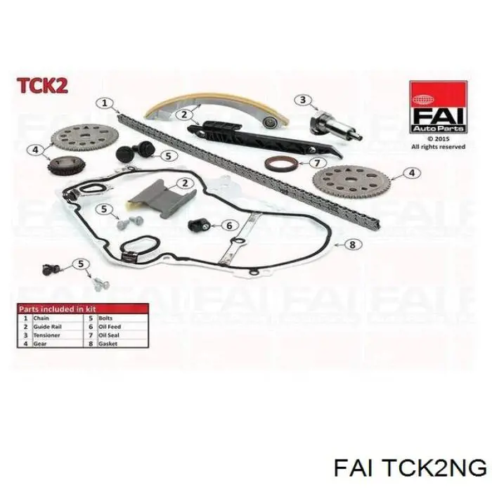 Kit de cadena de distribución FAI TCK2NG precio, desde 150,62 EUR