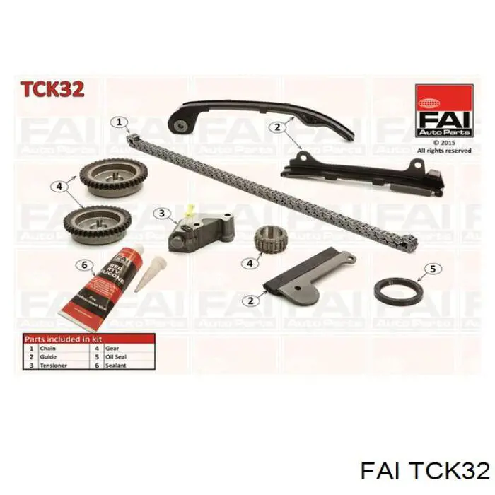 TCK32 FAI kit de cadenas de distribución