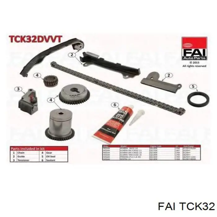 Comprar TCK32 FAI Kit de cadena de distribución